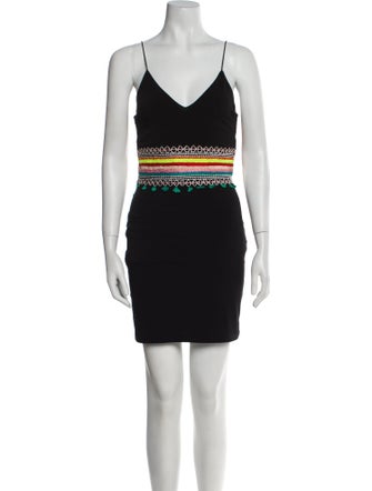 Alice + Olivia V-Neck Mini Dress