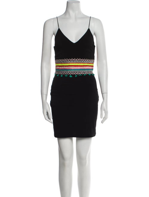Alice + Olivia V-Neck Mini Dress