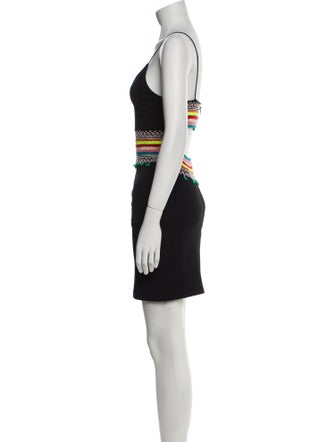 Alice + Olivia V-Neck Mini Dress