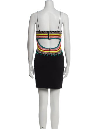 Alice + Olivia V-Neck Mini Dress
