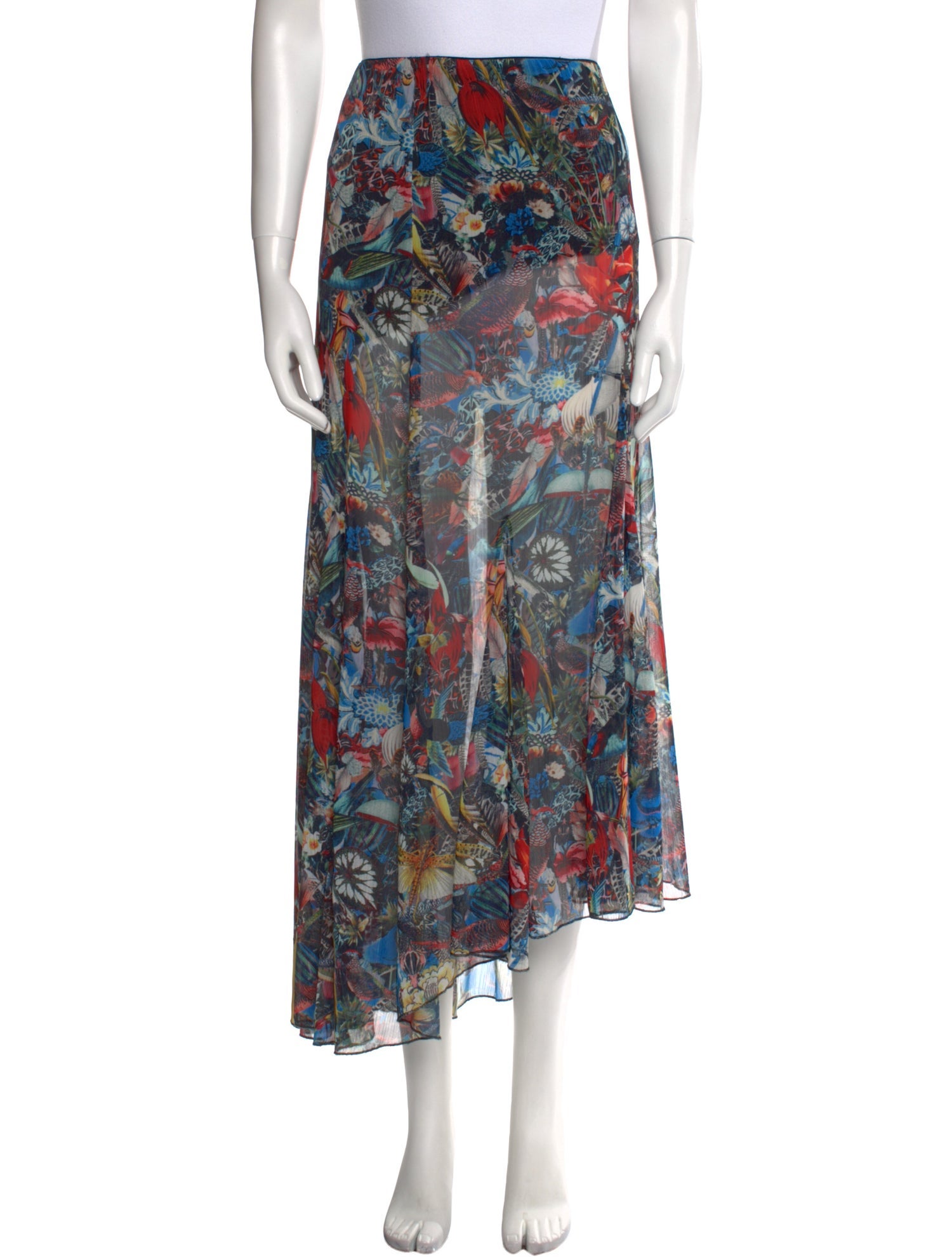 Alice + Olivia Floral Print Long Skirt