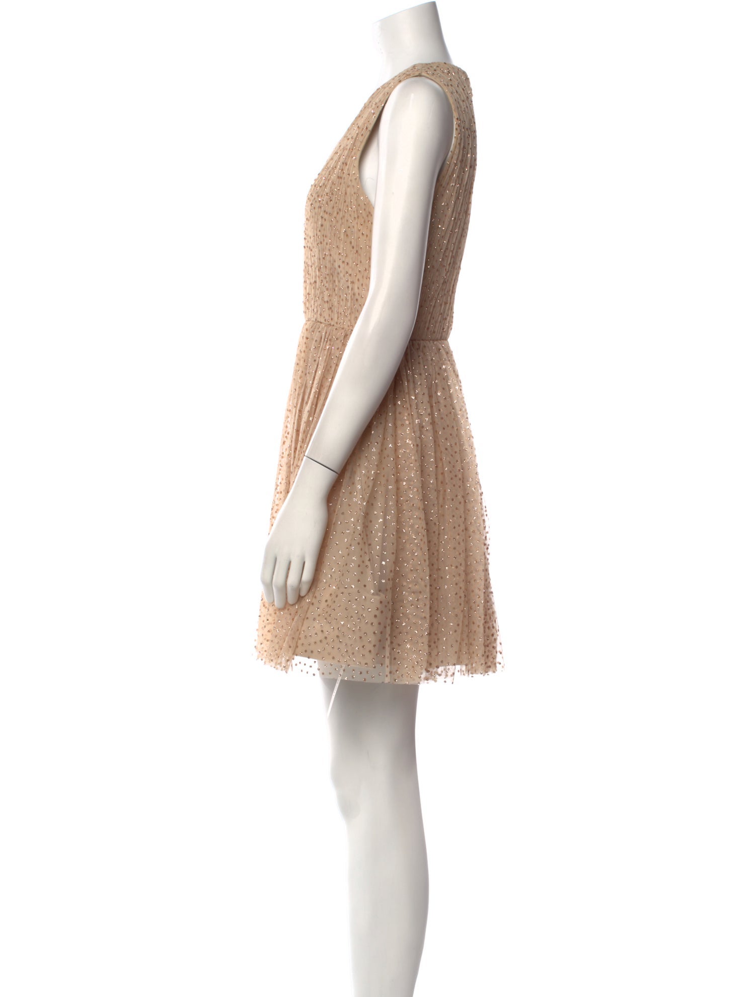 Alice + Olivia Square Neckline Mini Dress