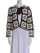 Alice + Olivia Printed V-Neck Sweater
