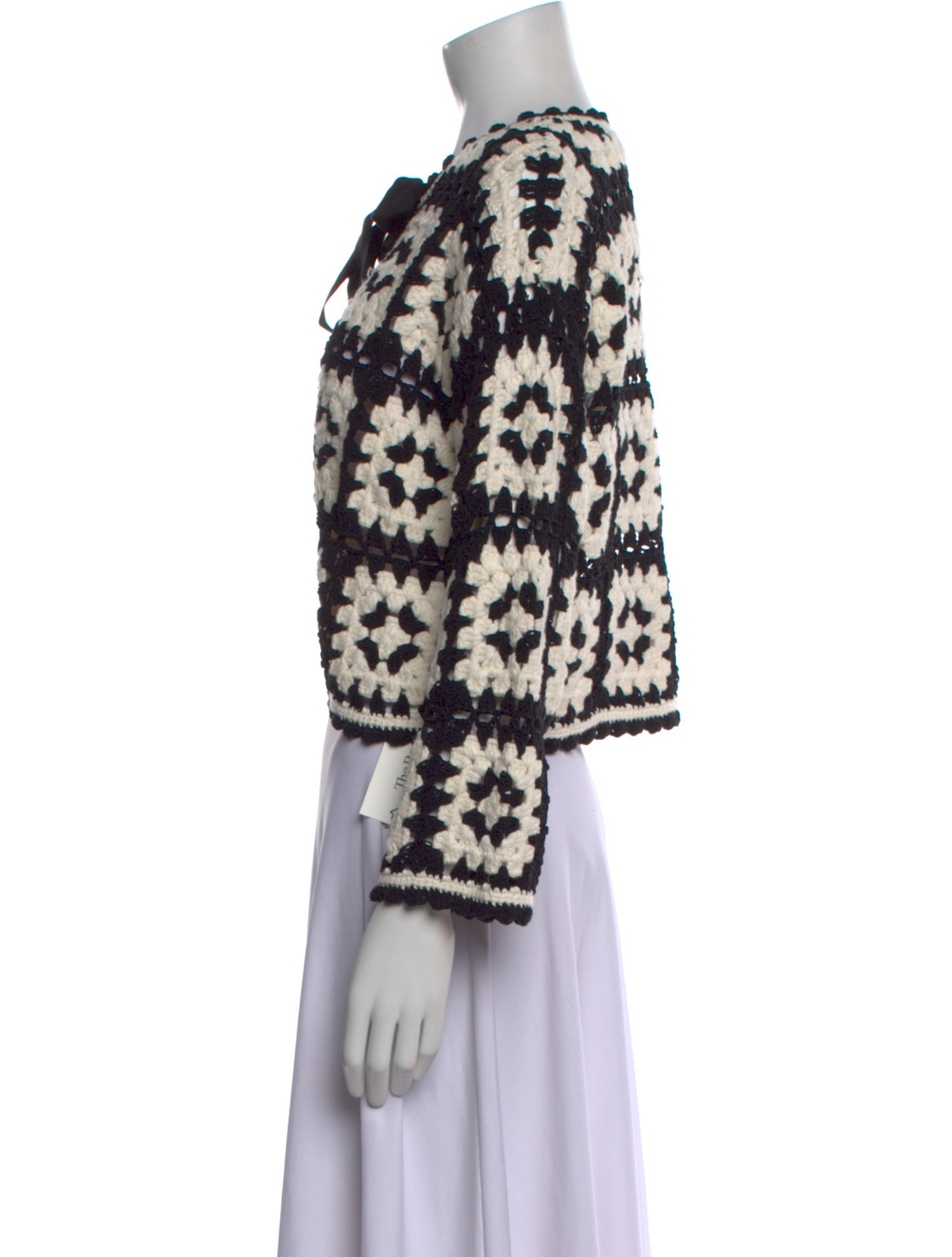 Alice + Olivia Printed V-Neck Sweater