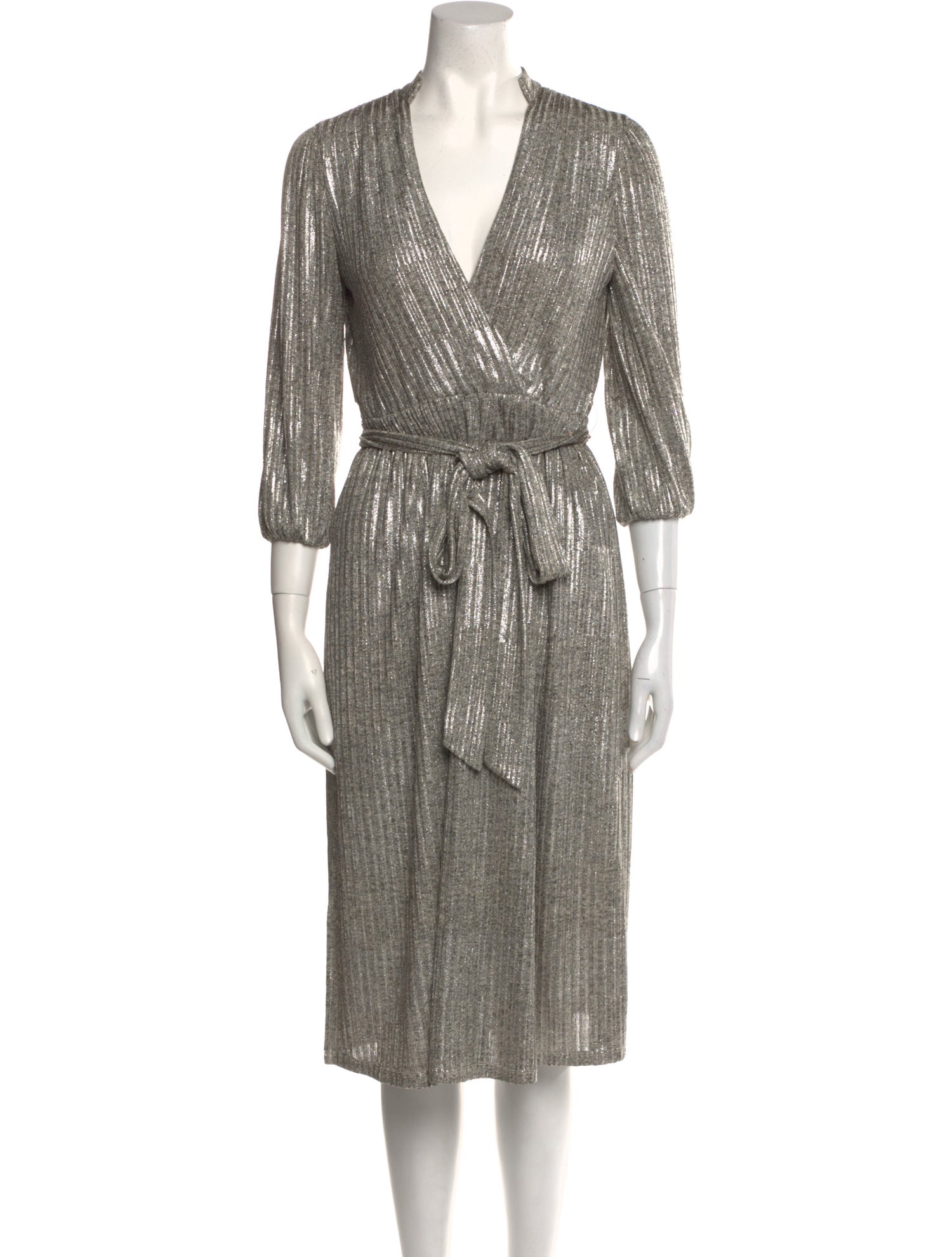 Alice + Olivia V-Neck Knee-Length Dress