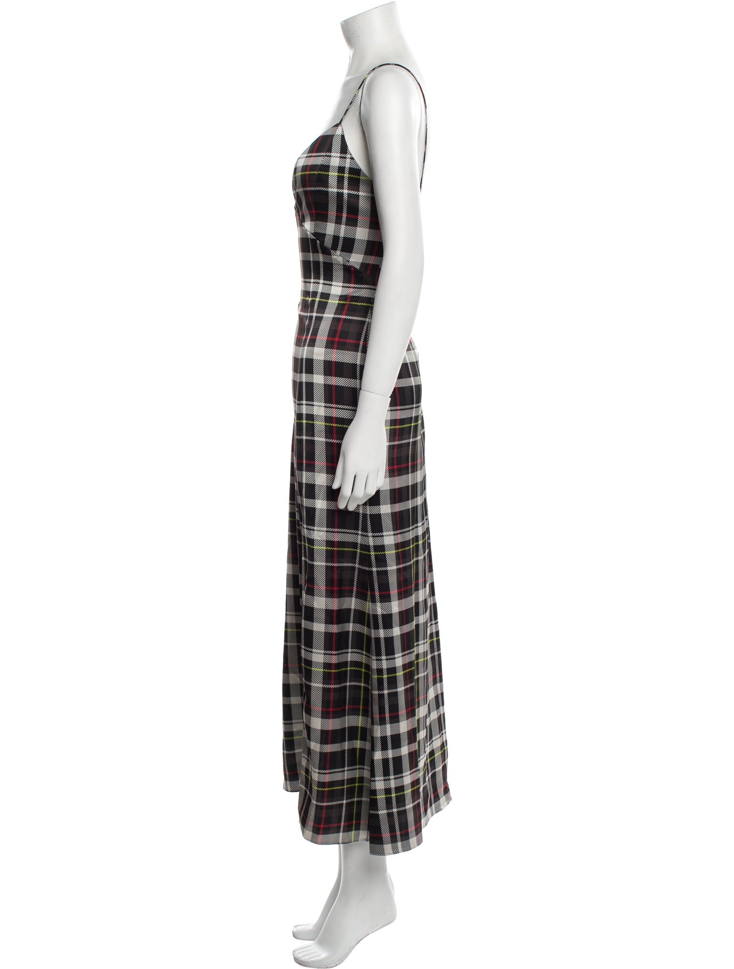 Alice + Olivia Plaid Print Long Dress w/ Tags