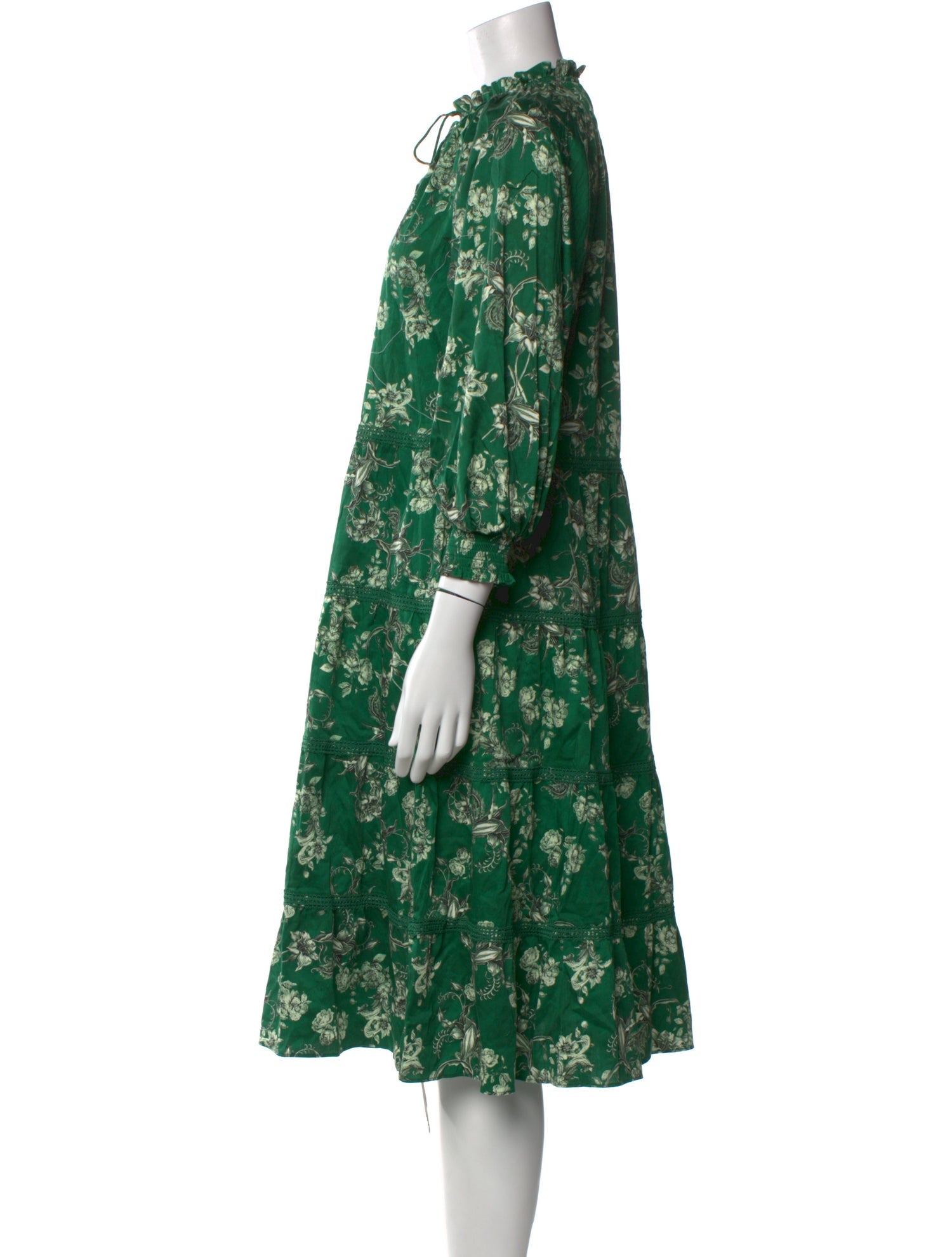 Alice + Olivia Floral Print Midi Length Dress w/ Tags