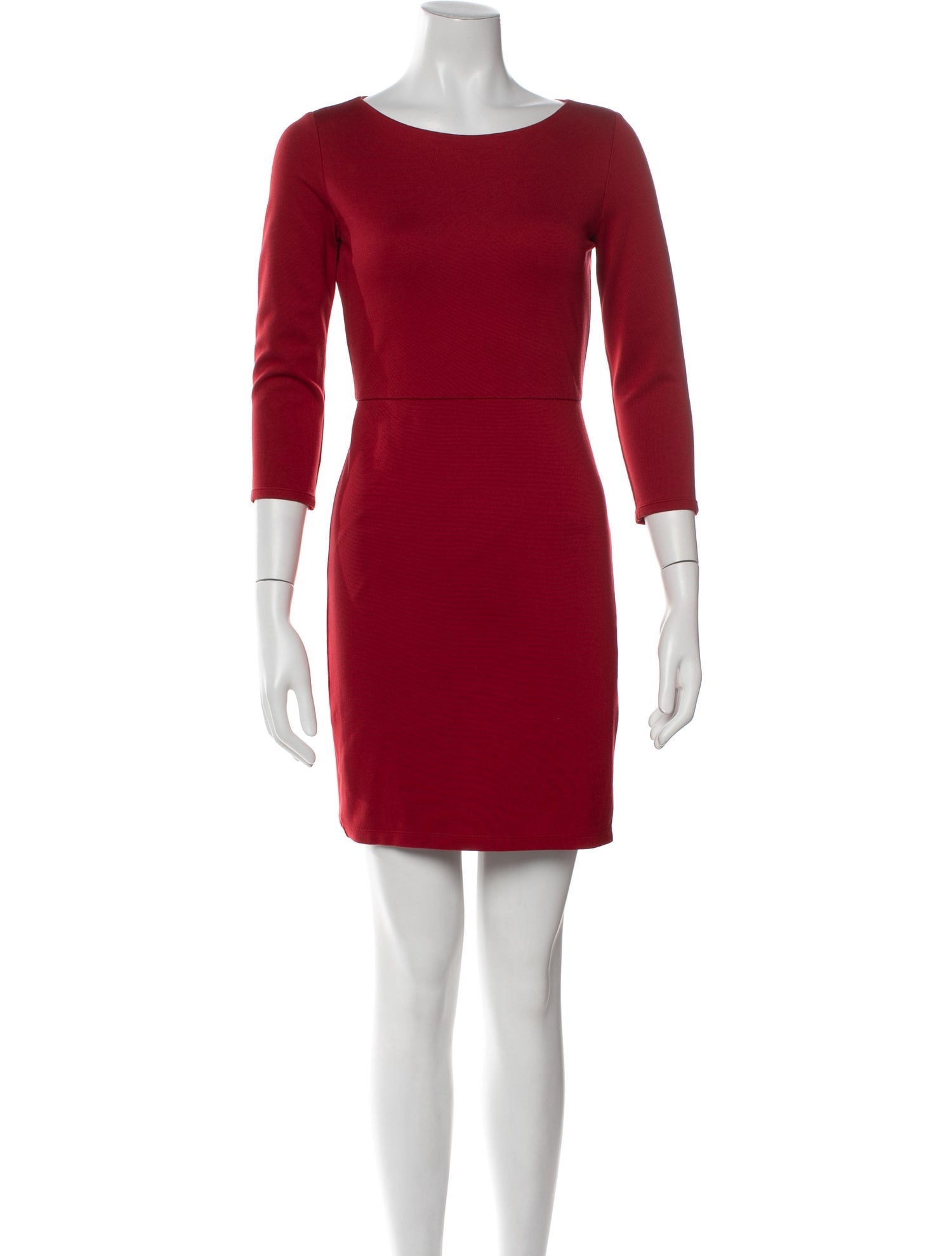 Alice + Olivia Bateau Neckline Mini Dress