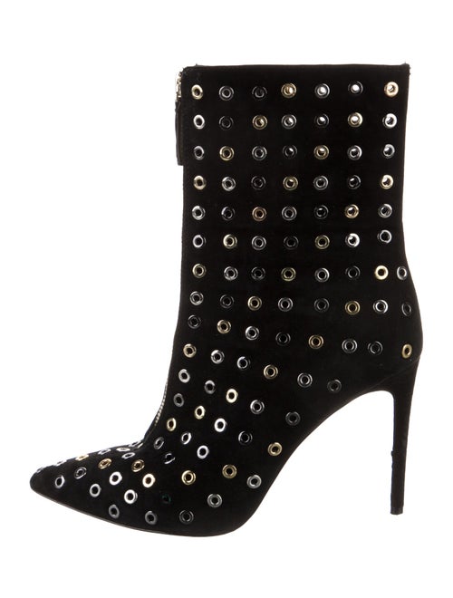 Alice + Olivia Suede Studded Accents Boots