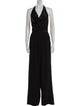 Alice + Olivia Silk V-Neck Jumpsuit