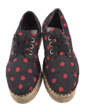 Alice + Olivia Canvas Polka Dot Print Espadrilles