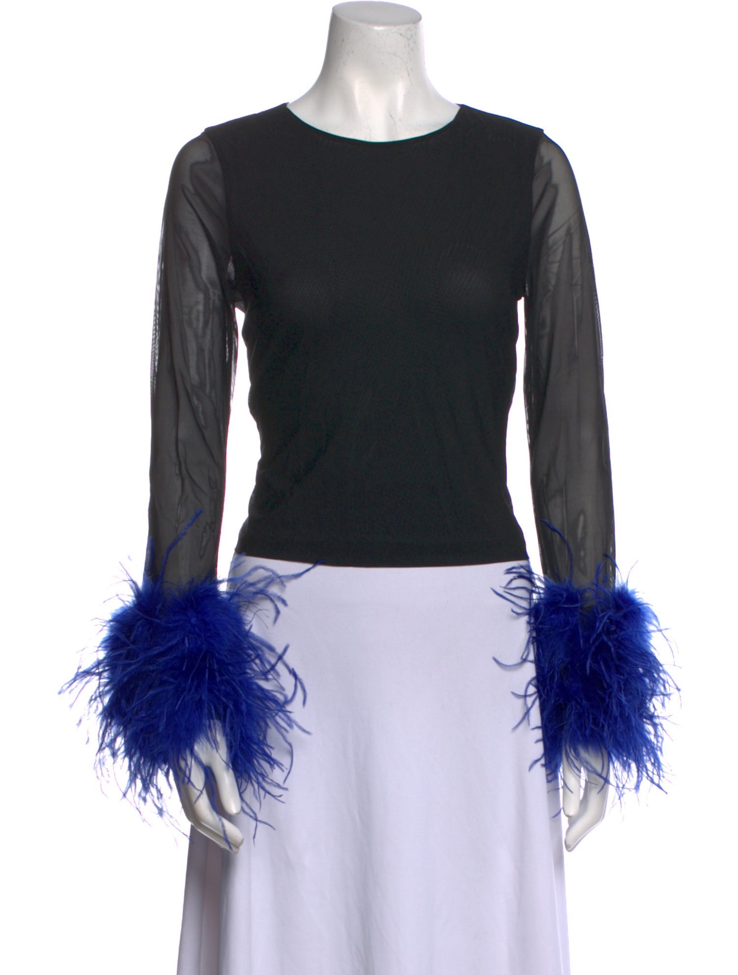 Alice + Olivia Bateau Neckline Long Sleeve Top