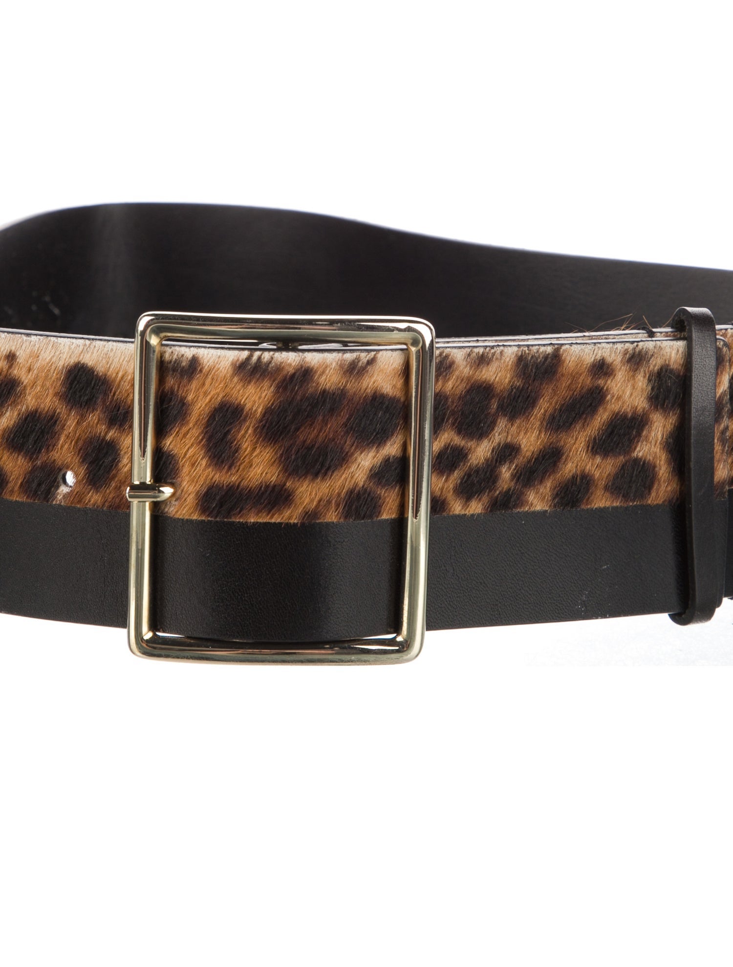 Alice + Olivia Wide Ponyhair Waist Belt