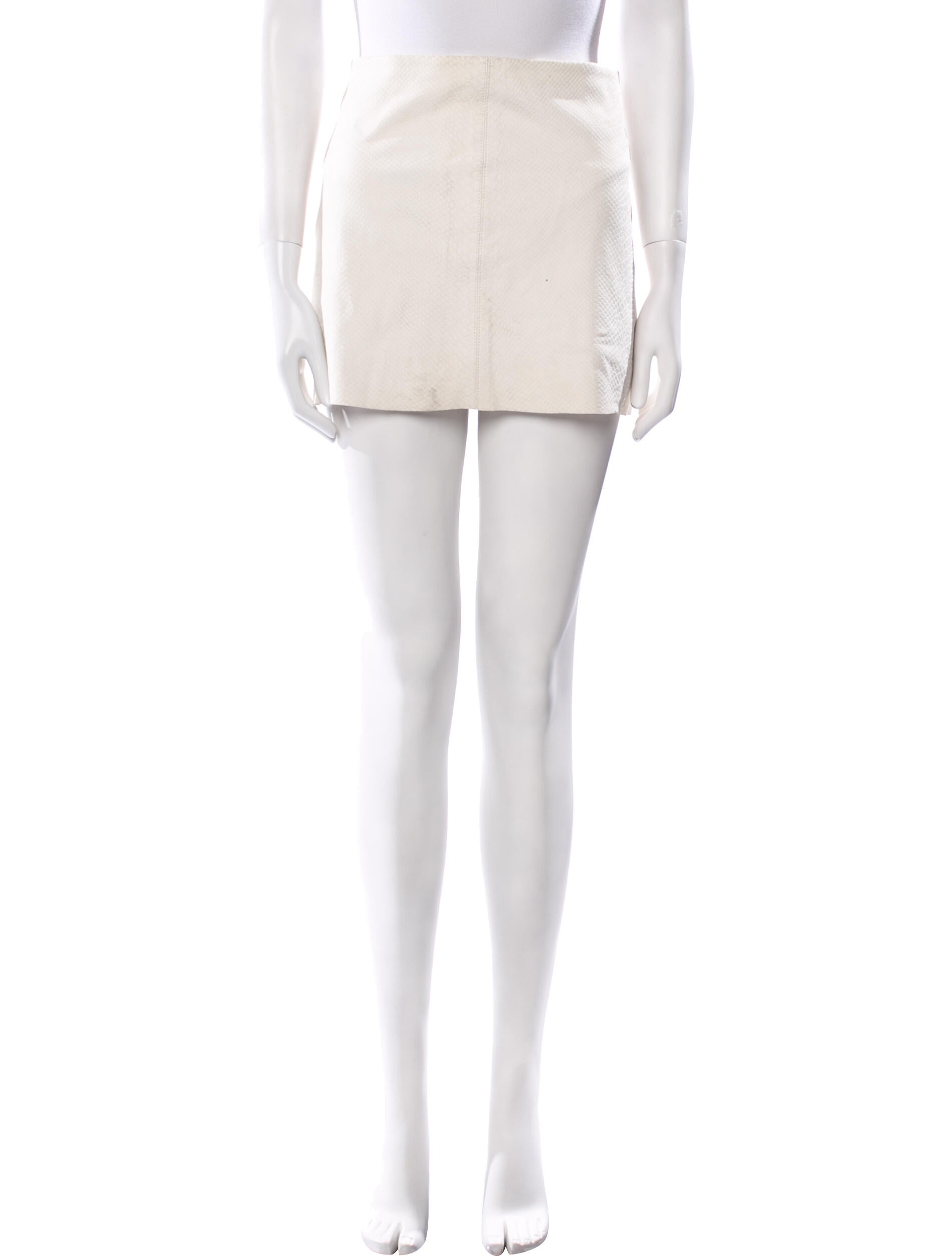 Alice + Olivia Lamb Leather Mini Skirt