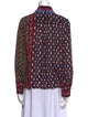 Alice + Olivia Silk Printed Button-Up Top