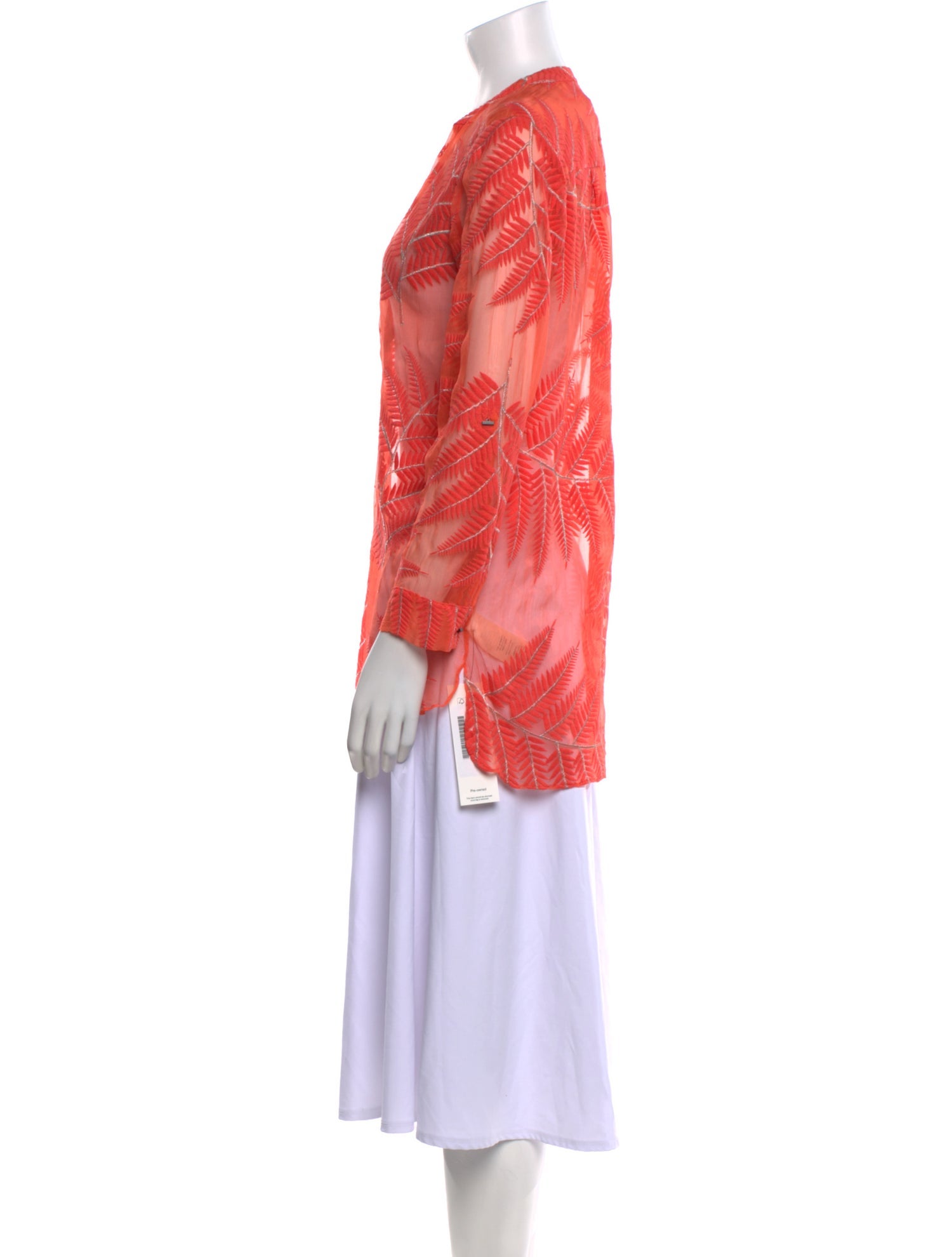 Alice + Olivia Silk Lace Pattern Tunic