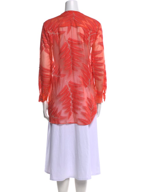 Alice + Olivia Silk Lace Pattern Tunic