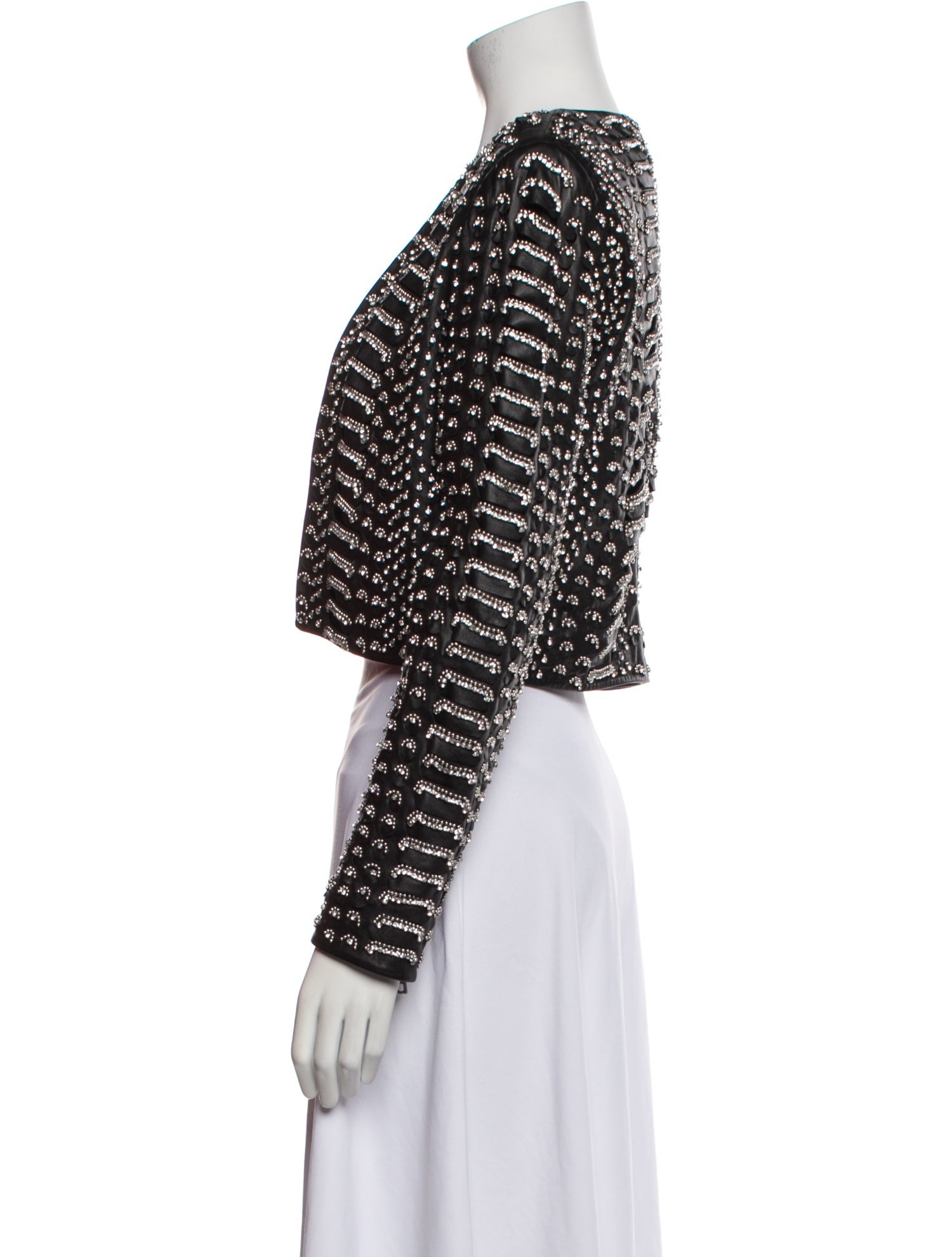 Alice + Olivia Leather Evening Jacket