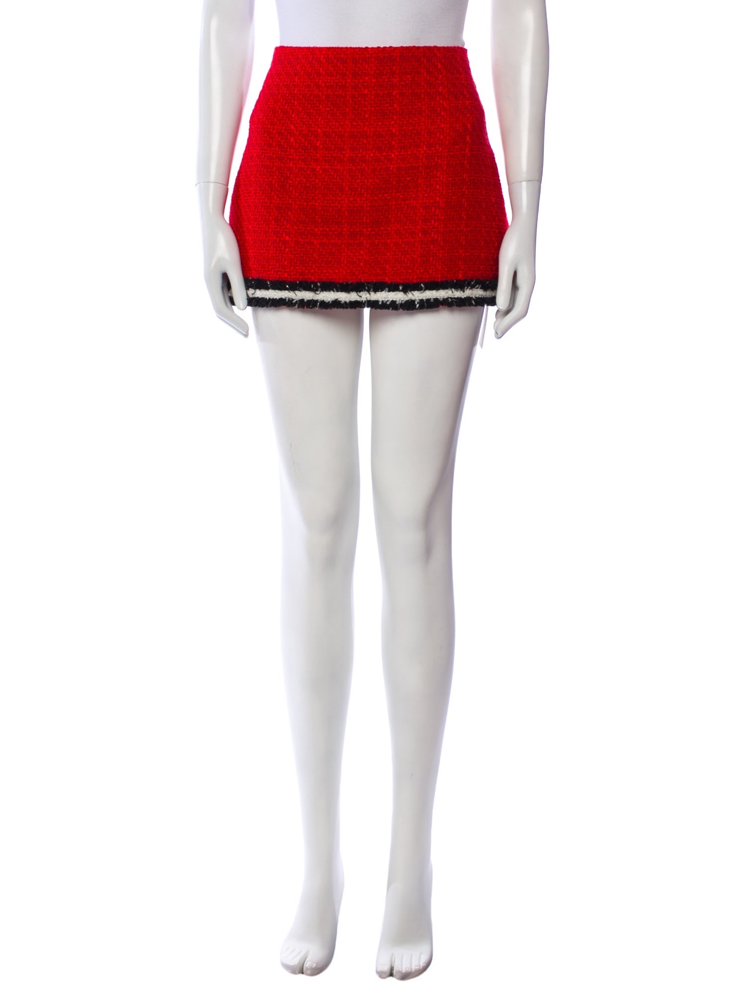 Alice + Olivia Tweed Pattern Mini Skirt