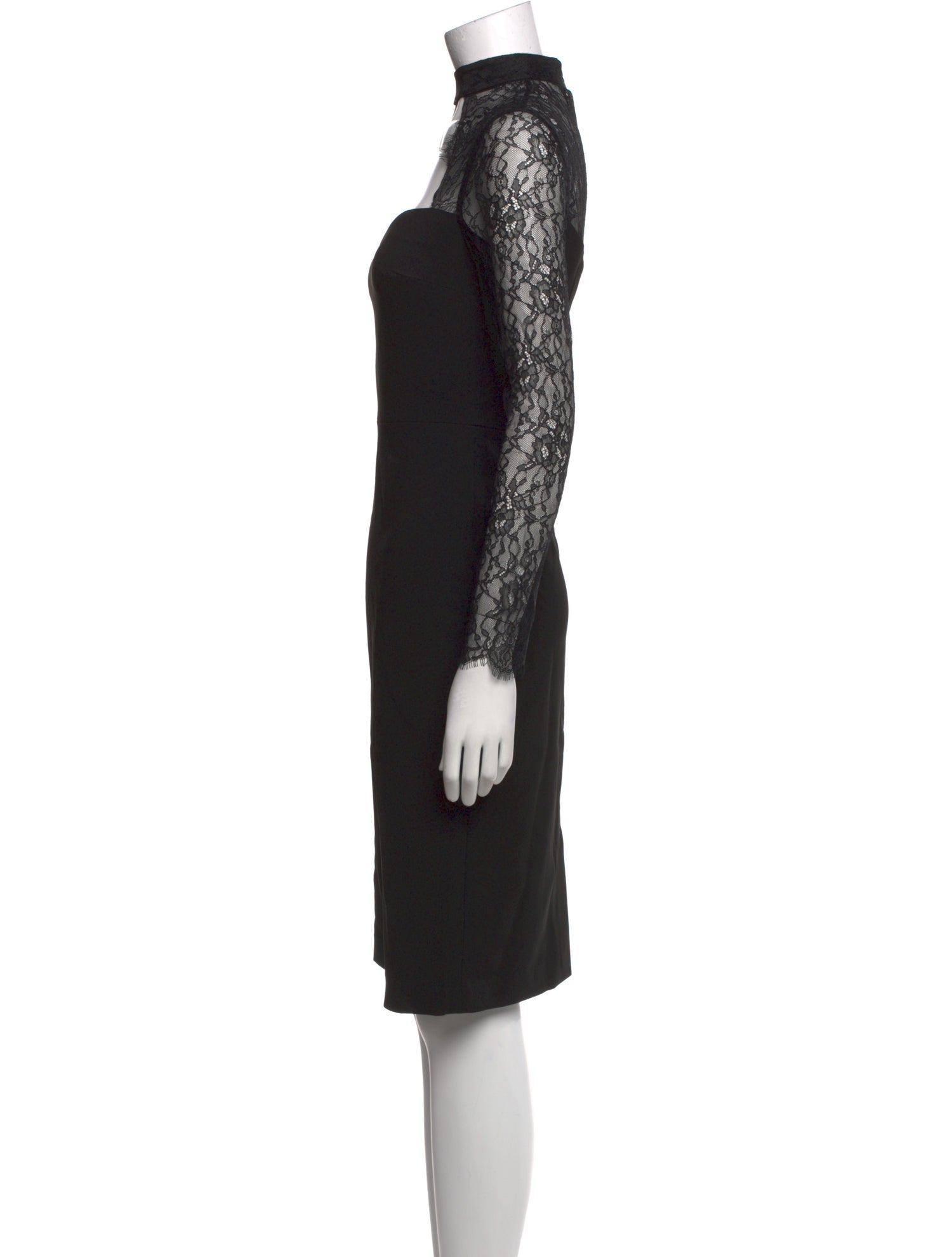Alice + Olivia Lace Pattern Knee-Length Dress