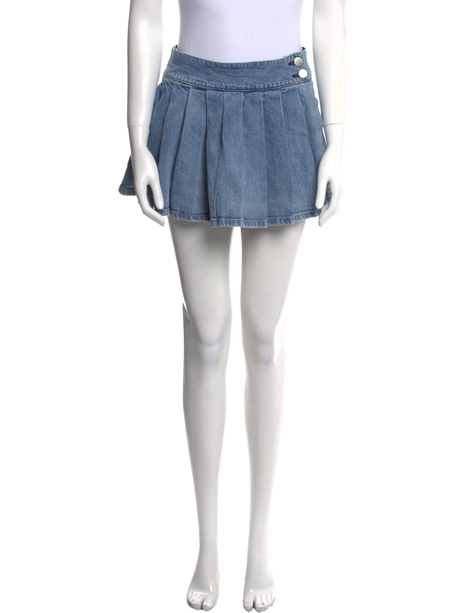 Alice + Olivia Pleated Accents Mini Skirt