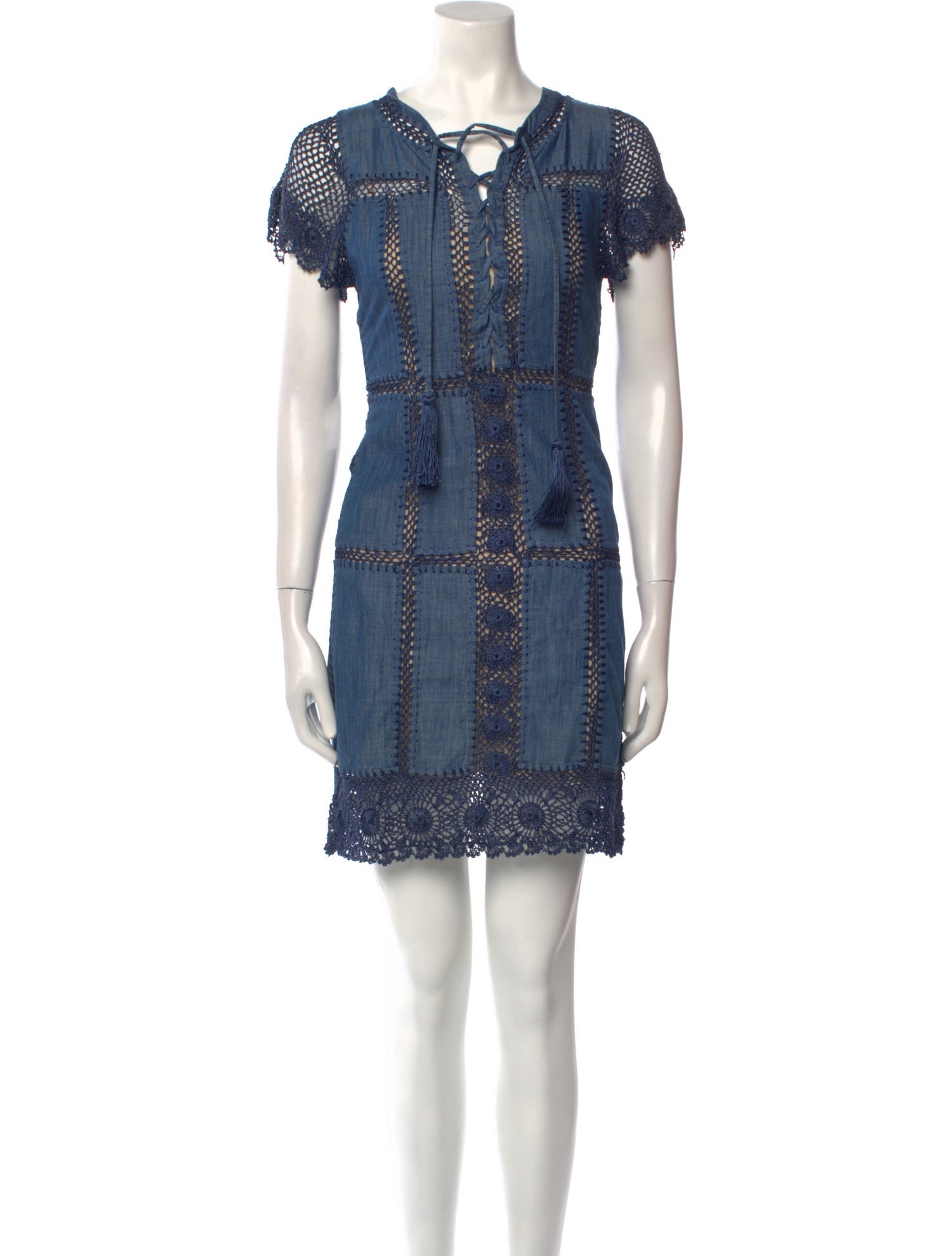 Alice + Olivia V-Neck Mini Dress