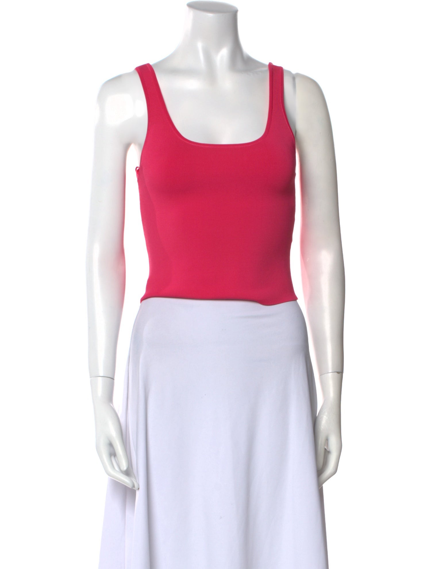 Alice + Olivia Scoop Neck Sleeveless Crop Top