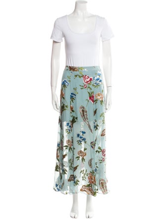 Alice + Olivia Floral Print Ruffle Embellishment Skirt Set