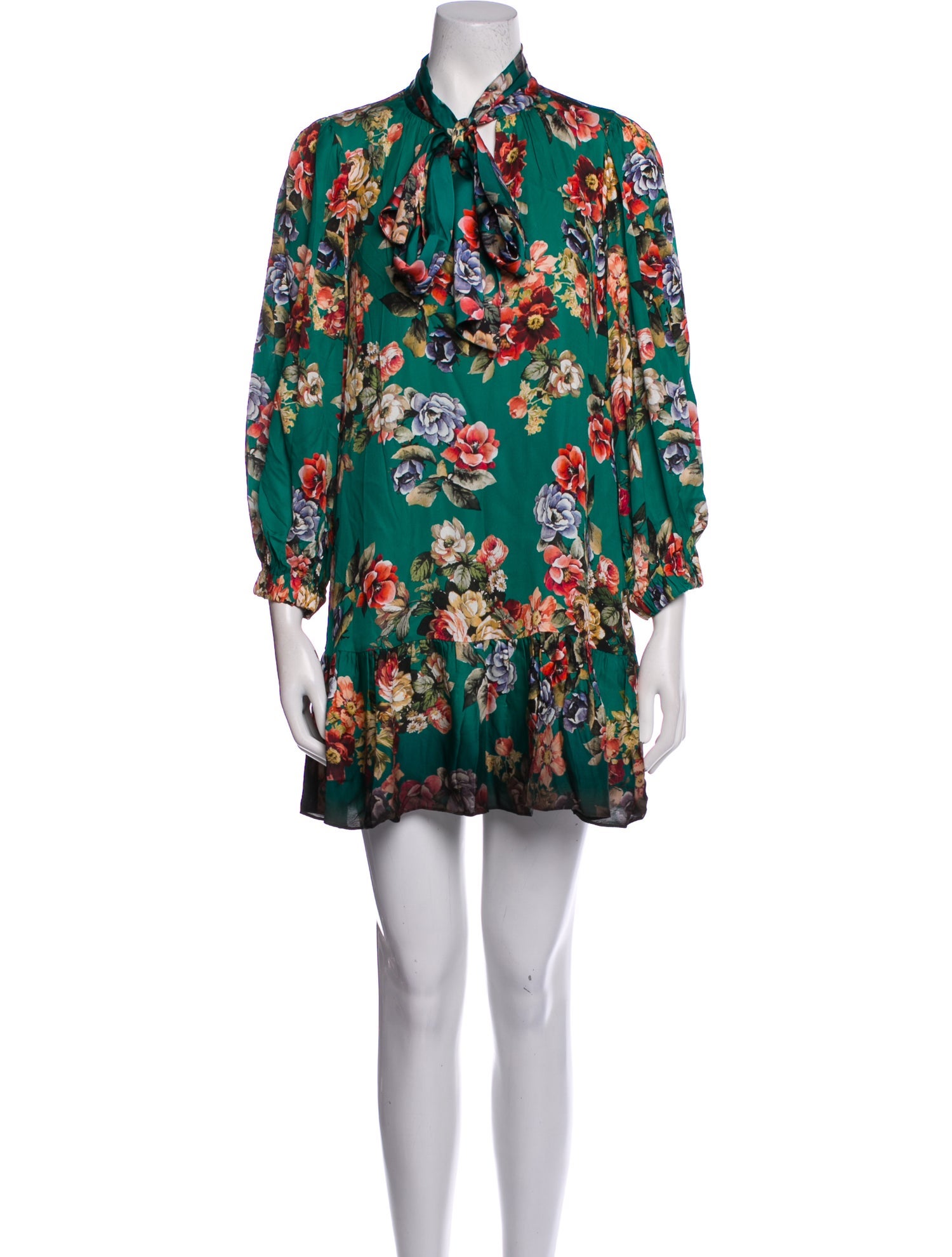 Alice + Olivia Floral Print Mini Dress