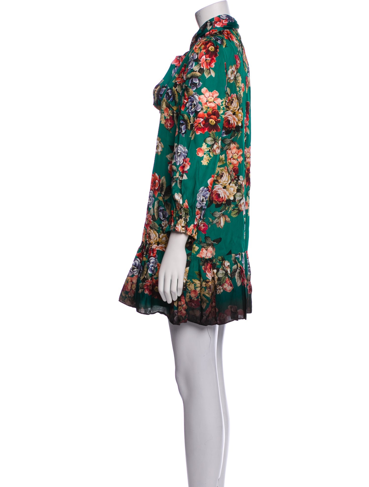 Alice + Olivia Floral Print Mini Dress