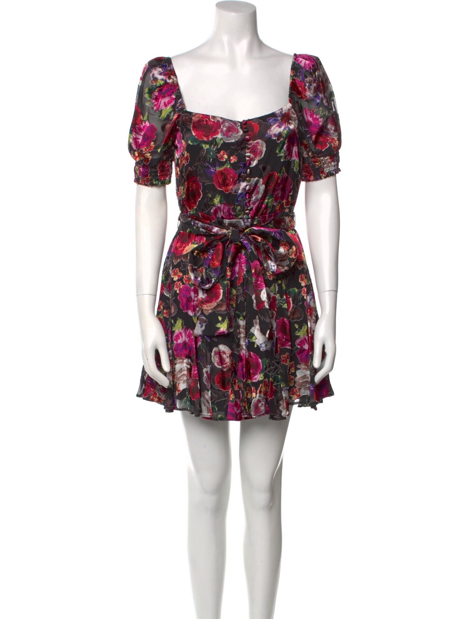 Alice + Olivia Floral Print Mini Dress