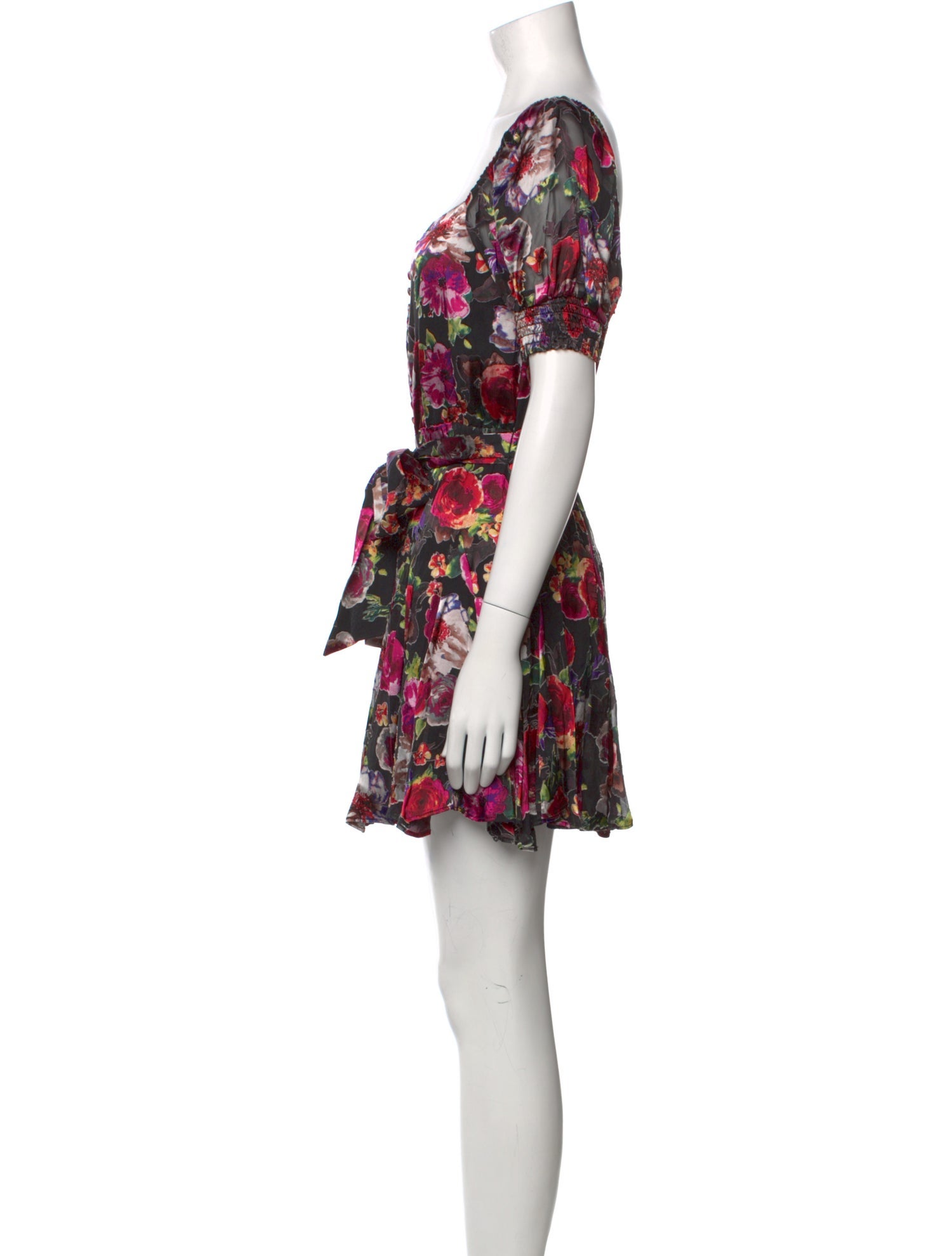 Alice + Olivia Floral Print Mini Dress