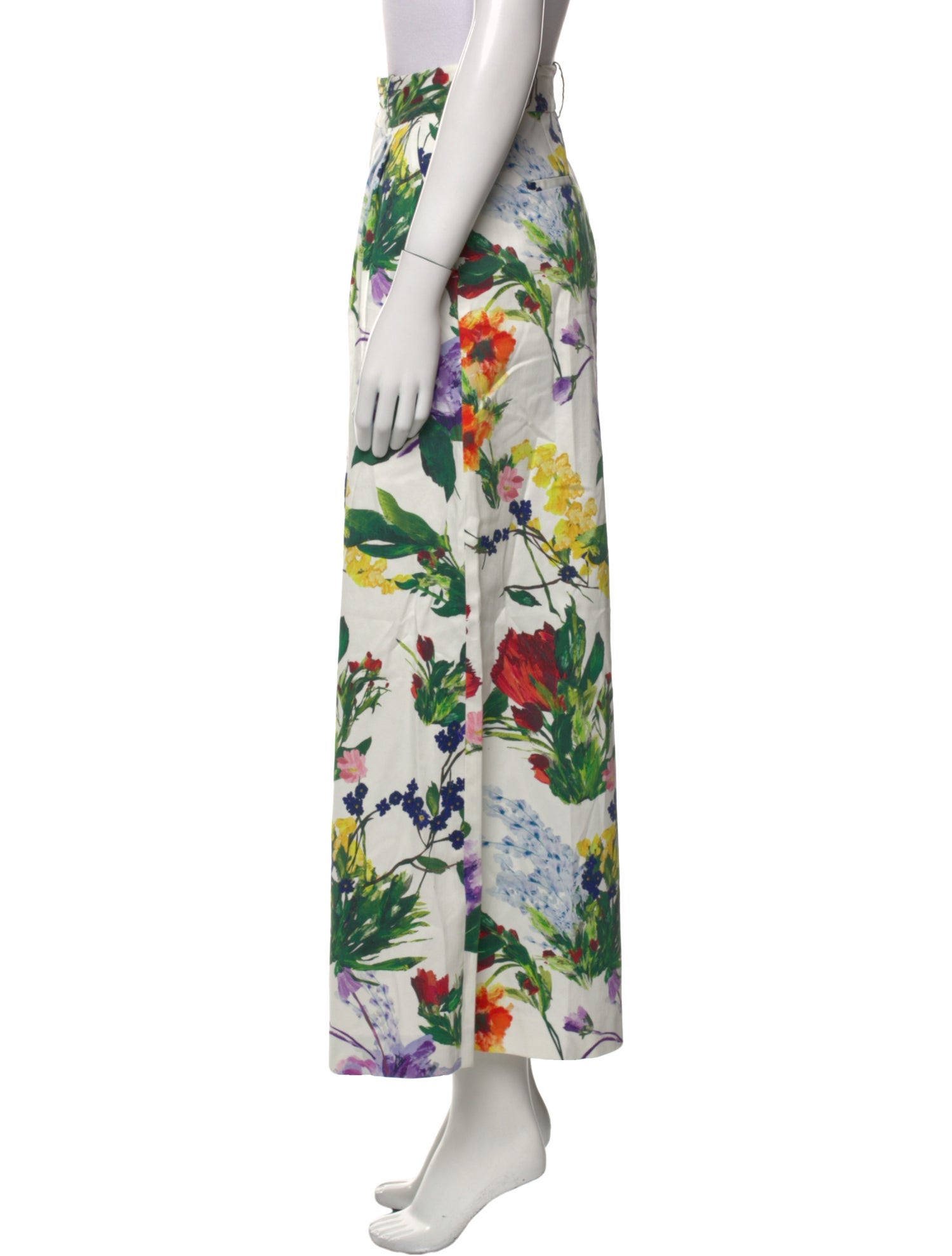 Alice + Olivia Floral Print Wide Leg Pants