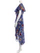 Alice + Olivia Floral Print Long Dress
