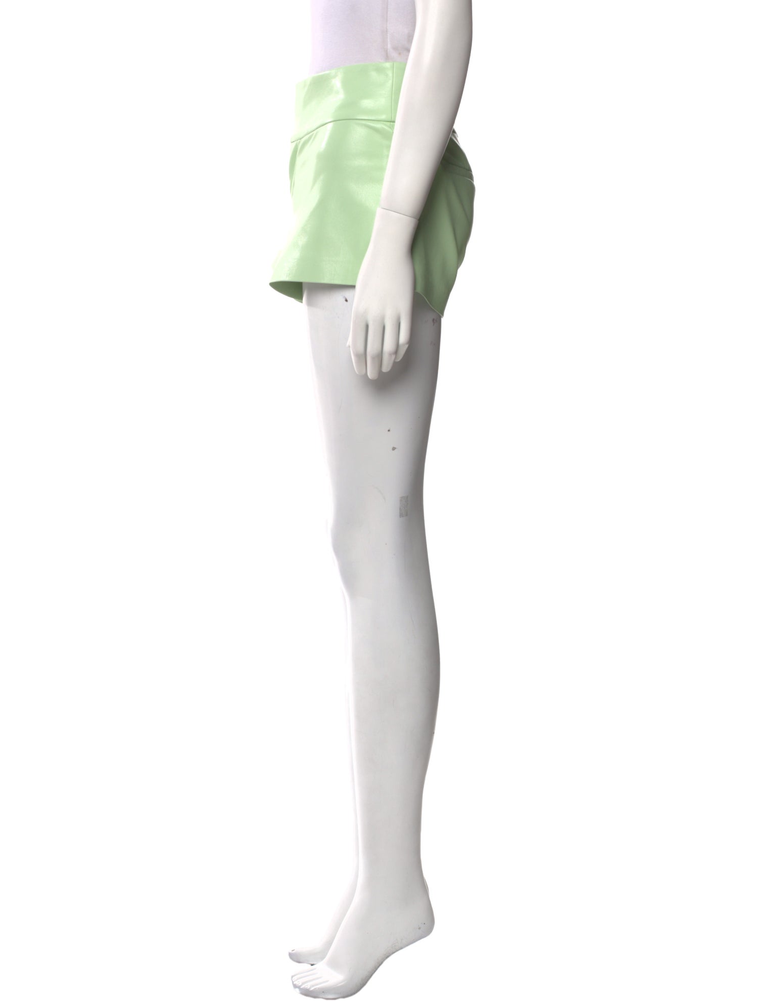 Alice + Olivia Faux Leather Mini Shorts