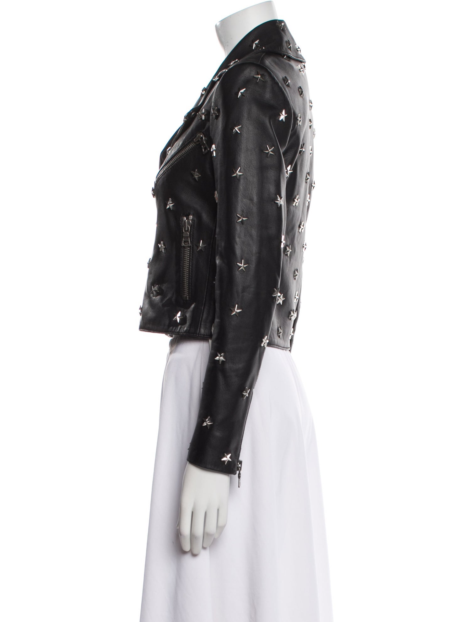 Alice + Olivia Leather Biker Jacket