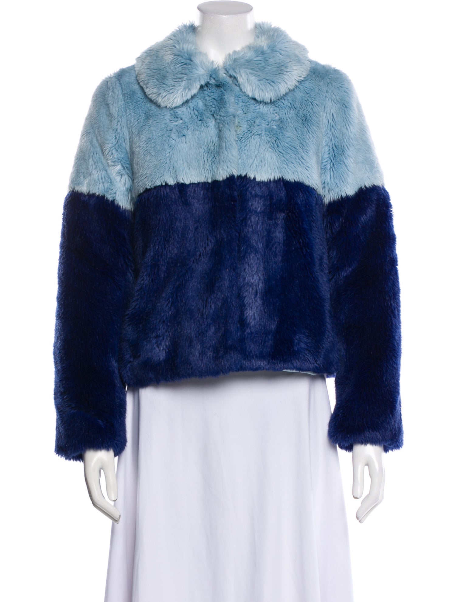 Alice + Olivia Printed Faux Fur Jacket