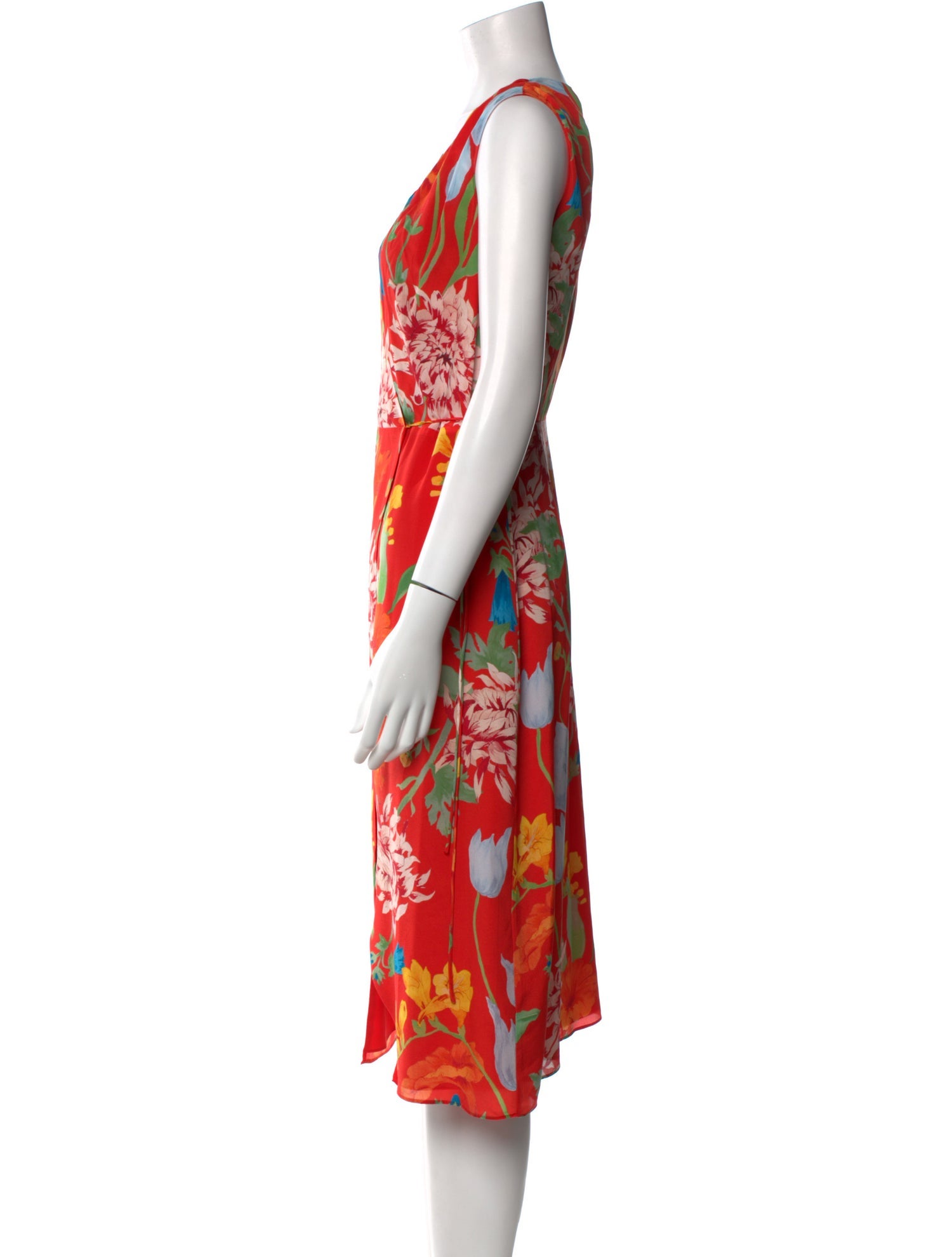 Alice + Olivia Silk Midi Length Dress