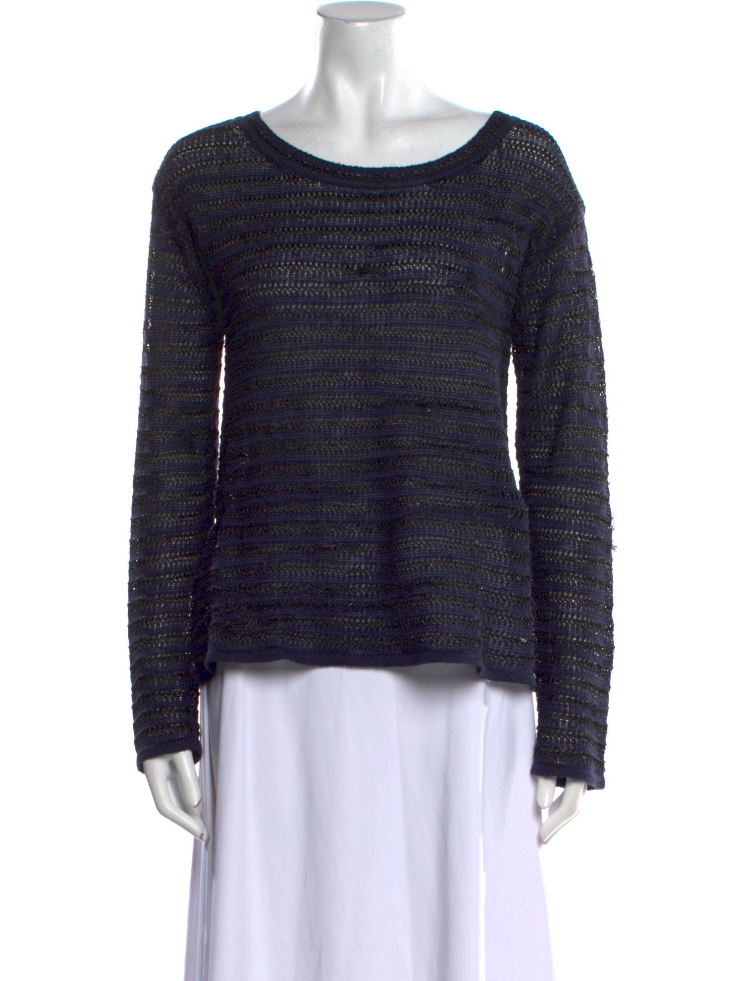 Alice + Olivia Linen Patterned Sweater