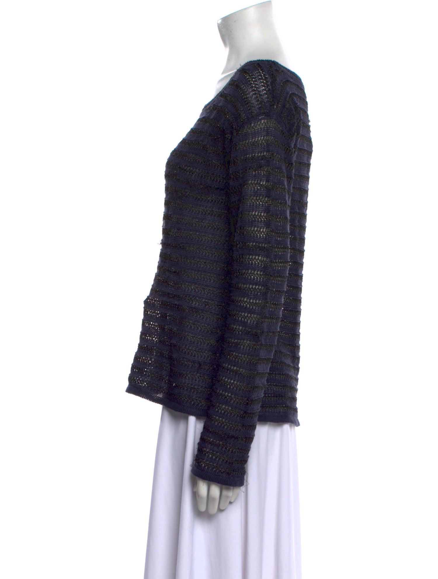 Alice + Olivia Linen Patterned Sweater