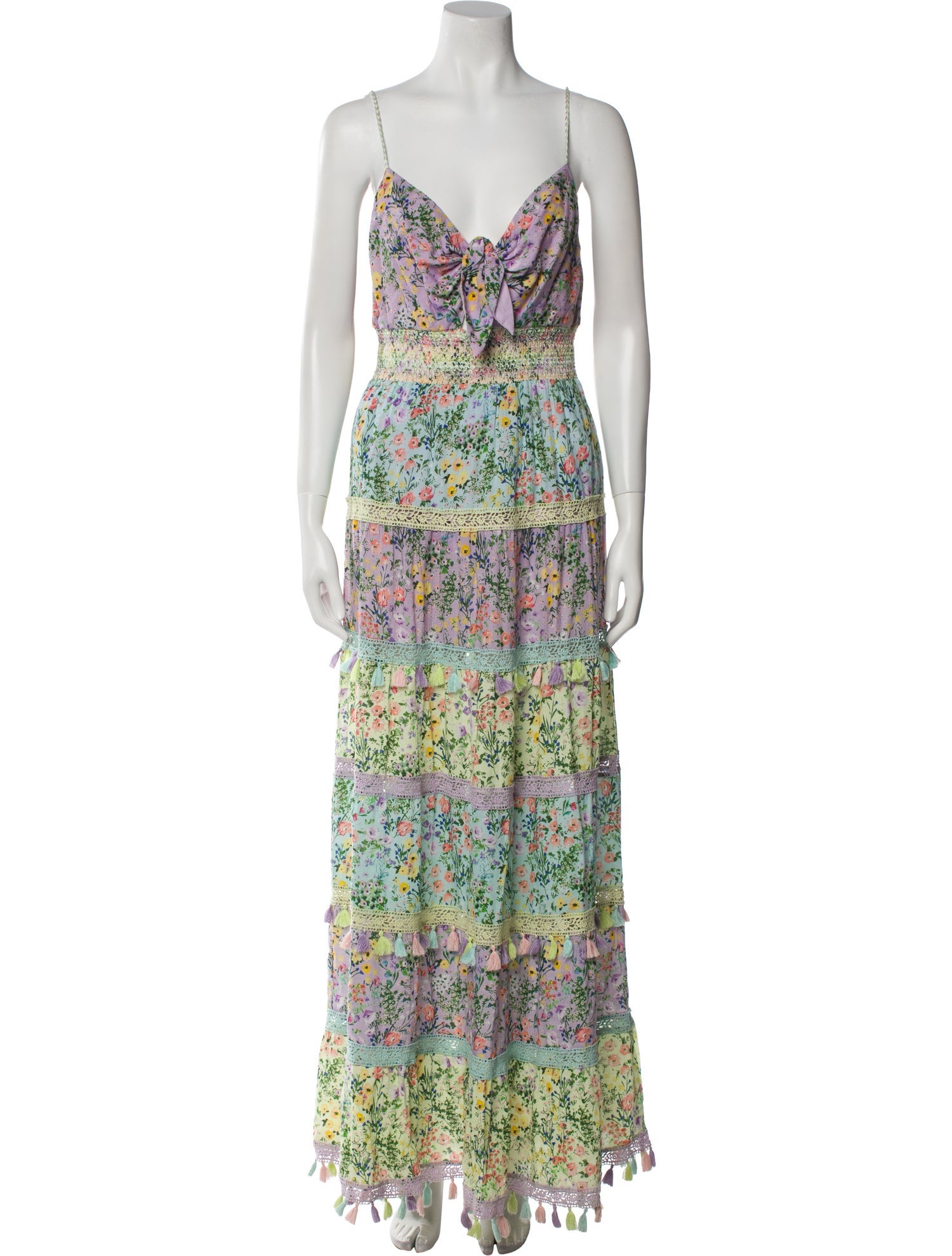 Alice + Olivia Floral Print Long Dress