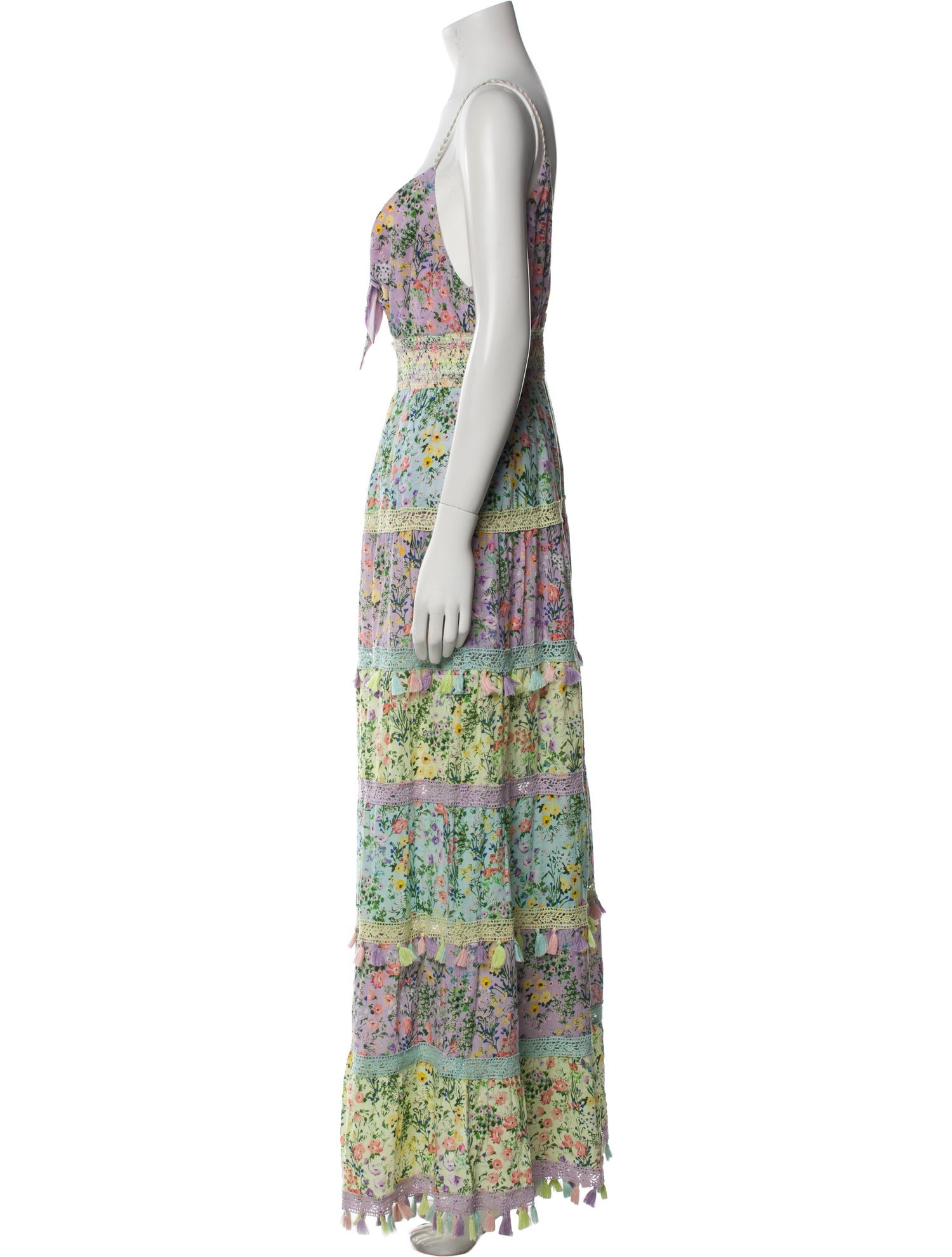 Alice + Olivia Floral Print Long Dress