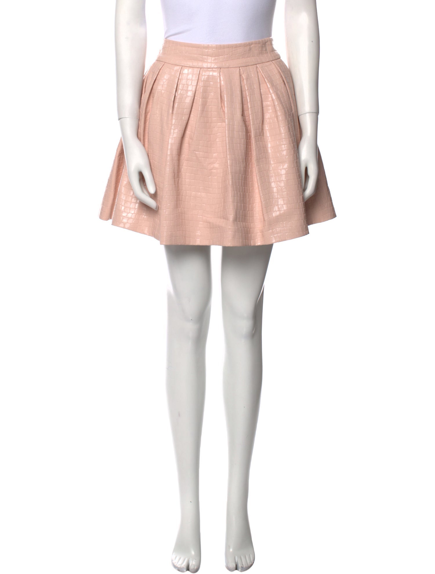 Alice + Olivia Faux Leather Mini Skirt