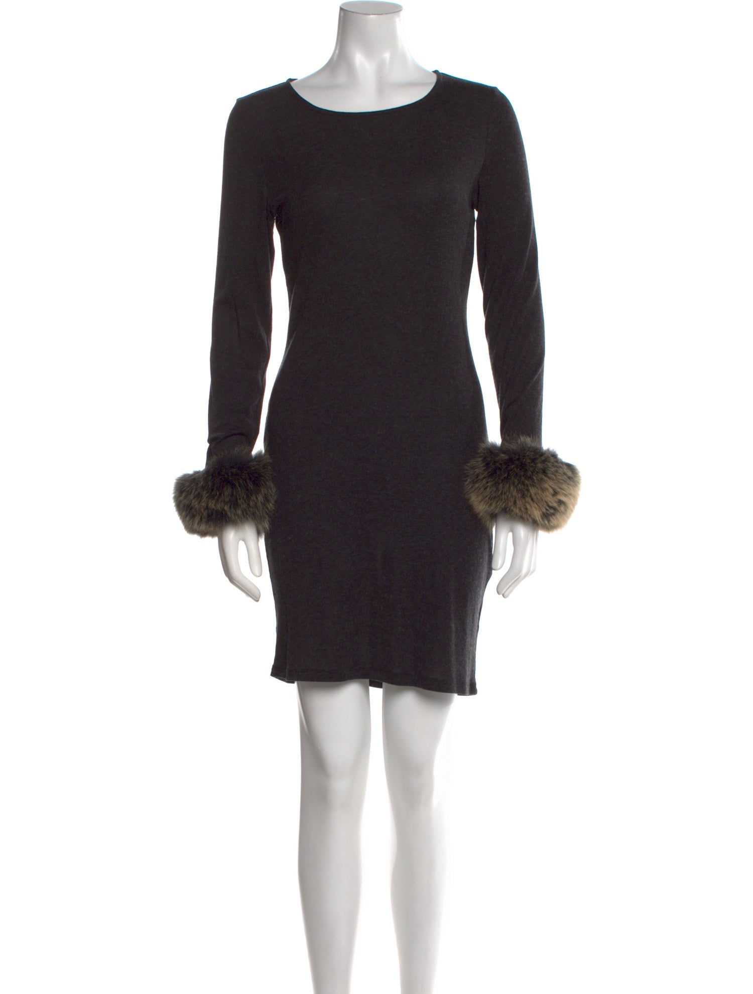 Alice + Olivia Bateau Neckline Mini Dress