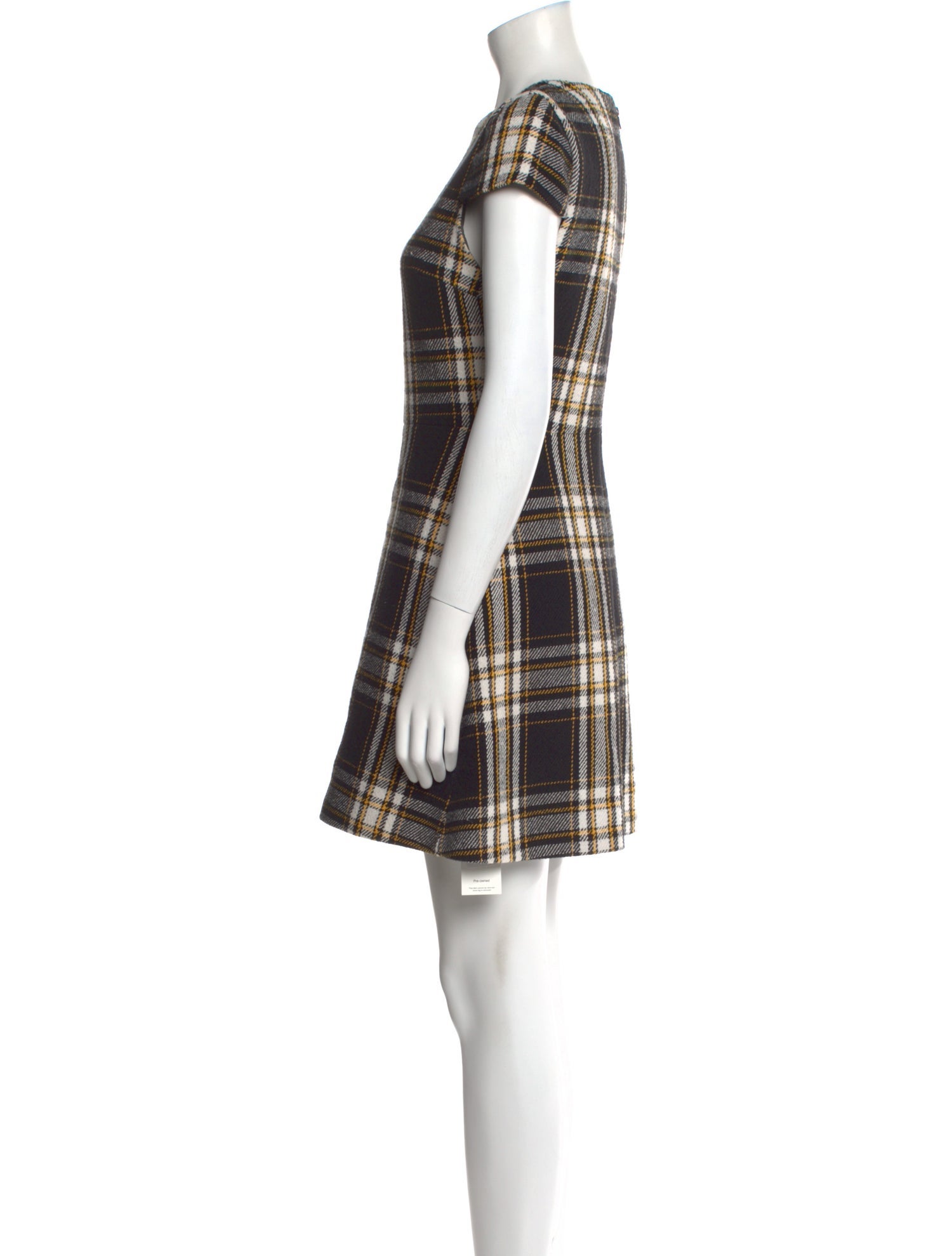 Alice + Olivia Plaid Print Mini Dress