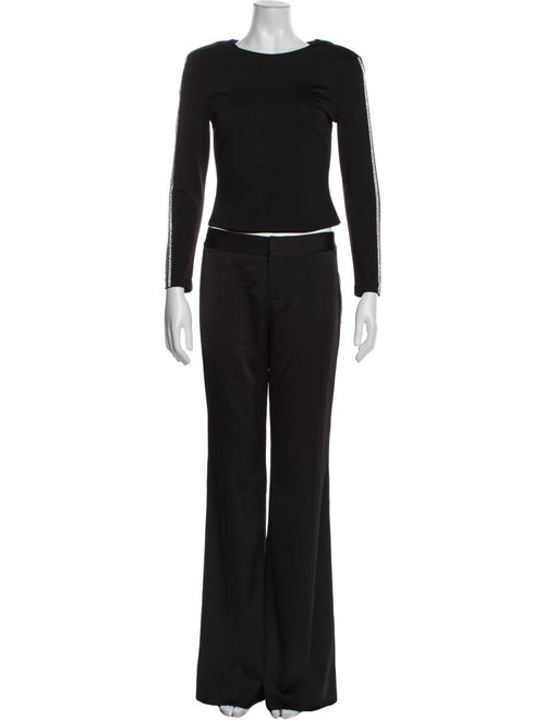 Alice + Olivia Crystal Embellishments Pant Set