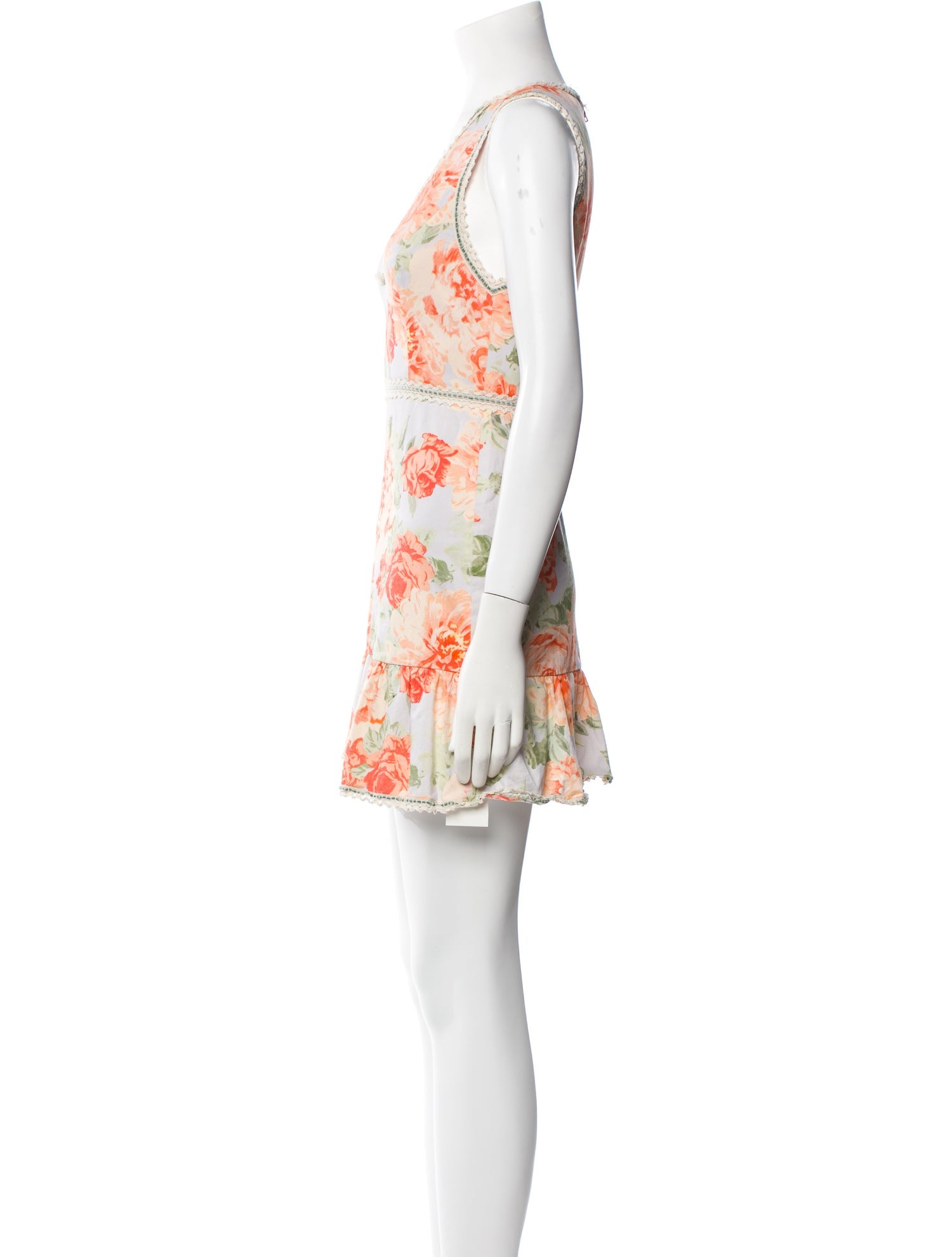 Alice + Olivia Floral Print Mini Dress