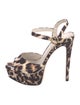 Alice + Olivia Animal Print Sandals