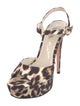 Alice + Olivia Animal Print Sandals