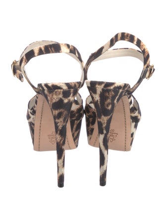 Alice + Olivia Animal Print Sandals